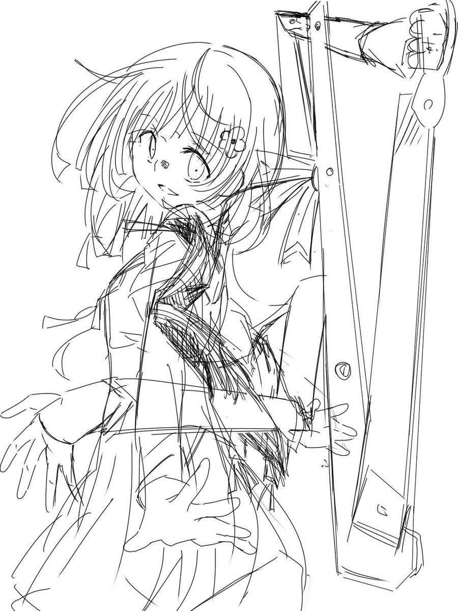 勇み足のドッペル
今後調整は必要だろうけどなかなかいいラフが描けた気がする…! 