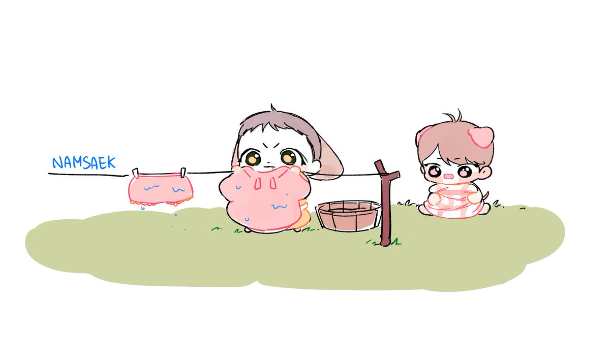 namsaek2823's tweet photo. 꼬질꼬질한 대쥬 옷 빨래 https://t.co/ZrKpla1k1w