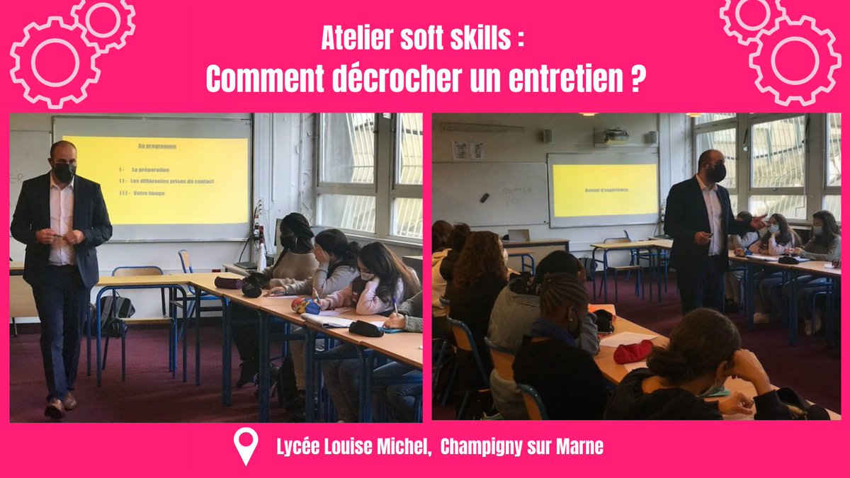 Mylearn_fr's tweet photo. Lors de notre dernier atelier, nous avons abordé les points à prendre en compte lors d’une recherche d’emploi avec les #bacproassp du #LycéeLouiseMichel à #ChampignysurMarne, pour maximiser leurs chances de décrocher un entretien.
#MondayMotivation https://t.co/hnEr6vVcd5
