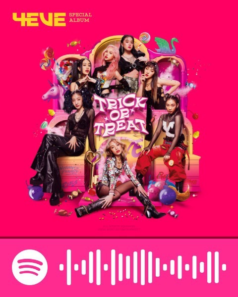 🎧 ฟัง #4EVE  Special Album: TRICK OR TREAT 
ผ่าน Spotify ได้แล้วที่ Link นี้เลย 
🔗open.spotify.com/album/4Ff69uYs…

#4EVEBootybomb
#TrickOrTreat
#ภาพหลอน
#NobodysPerfect
#4eveSpecialAlbum
#Tpop