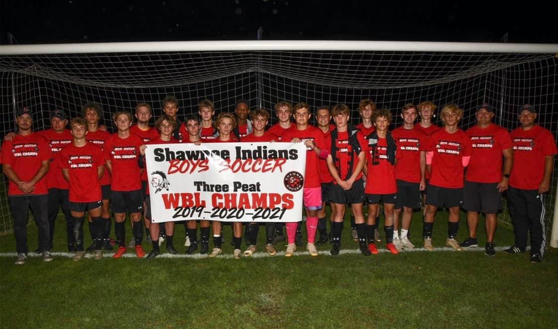 SHSspiritpage's tweet photo. Congrats to the boys soccer team on their 3rd WBL title in a row!! Keep it going boys!❤️🖤⚽️ #rolltribe https://t.co/wRsZ3Kmn0R