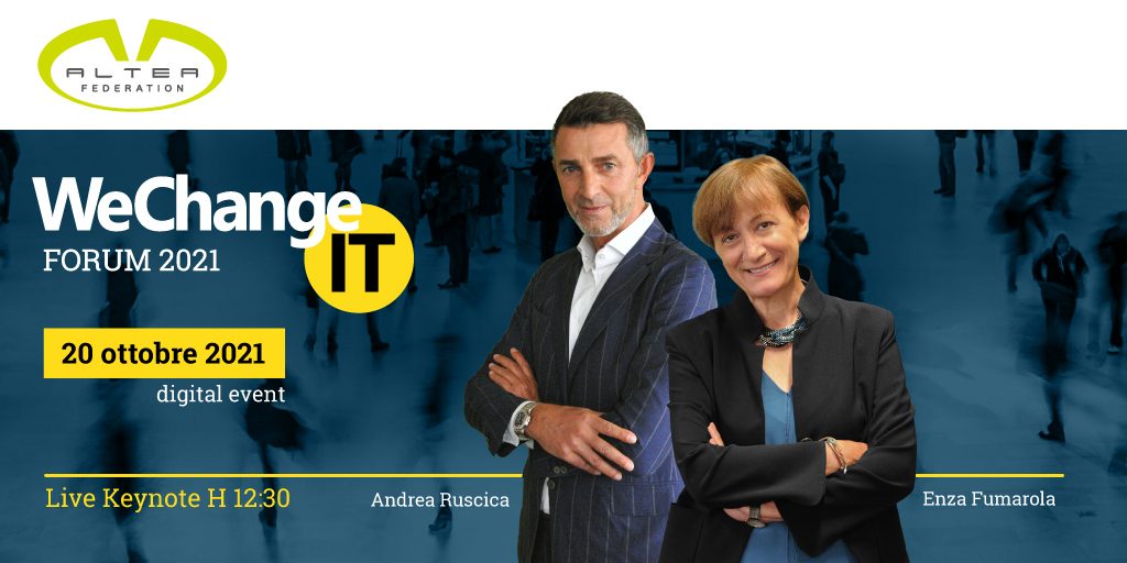 alteafederation's tweet photo. Follow The Growth 📢Andrea Ruscica ed Enza Fumarola parleranno di sostenibilità e tecnologie *** 20 ott #WeChangeIT Forum @datamanager_it Keynote h. 12:30 *** Iscriviti https://t.co/zjMmyZpbUt #alteafederation #followthegrowth #sustainabledevelopment #human #innovation #growth https://t.co/al8rGjD2MM