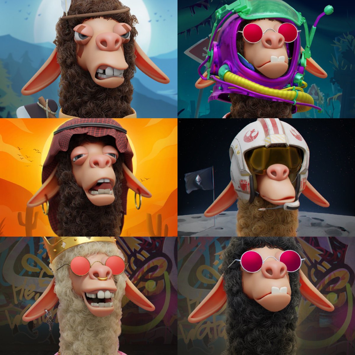 so_fishticated's tweet photo. Literally the wooliest NFTs on the plateau. If you don’t Bolivia me, check them out yourself. @LaidBackLlamas #OpenSeaNFT #NFTGiveaway #NFTCommunity #nftcollector https://t.co/uV7CqcENEN