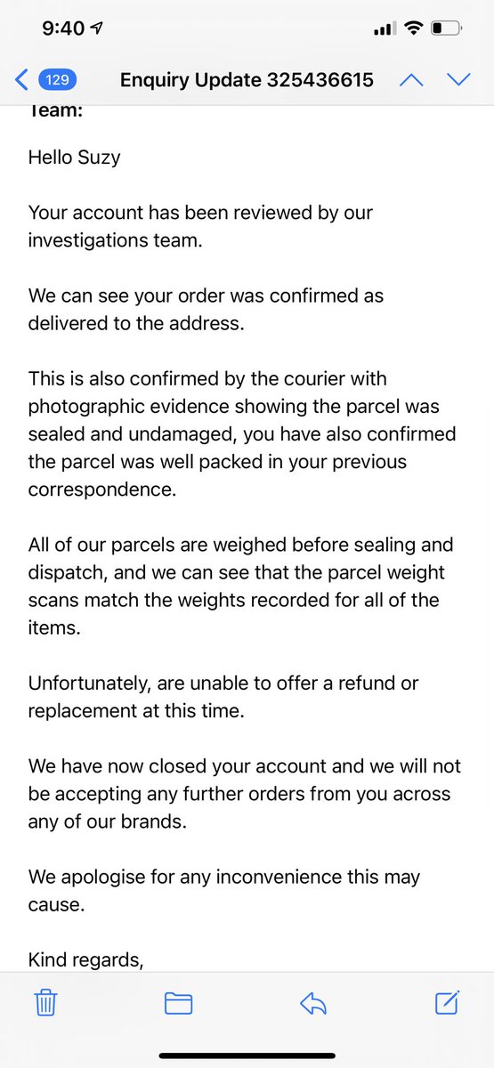 serenecoclean's tweet photo. @lookfantastic @DailyMailUK Lookfantastic are saying they can’t help - they took her money and incomplete order and the banned her !! https://t.co/tuXMuCtaG5