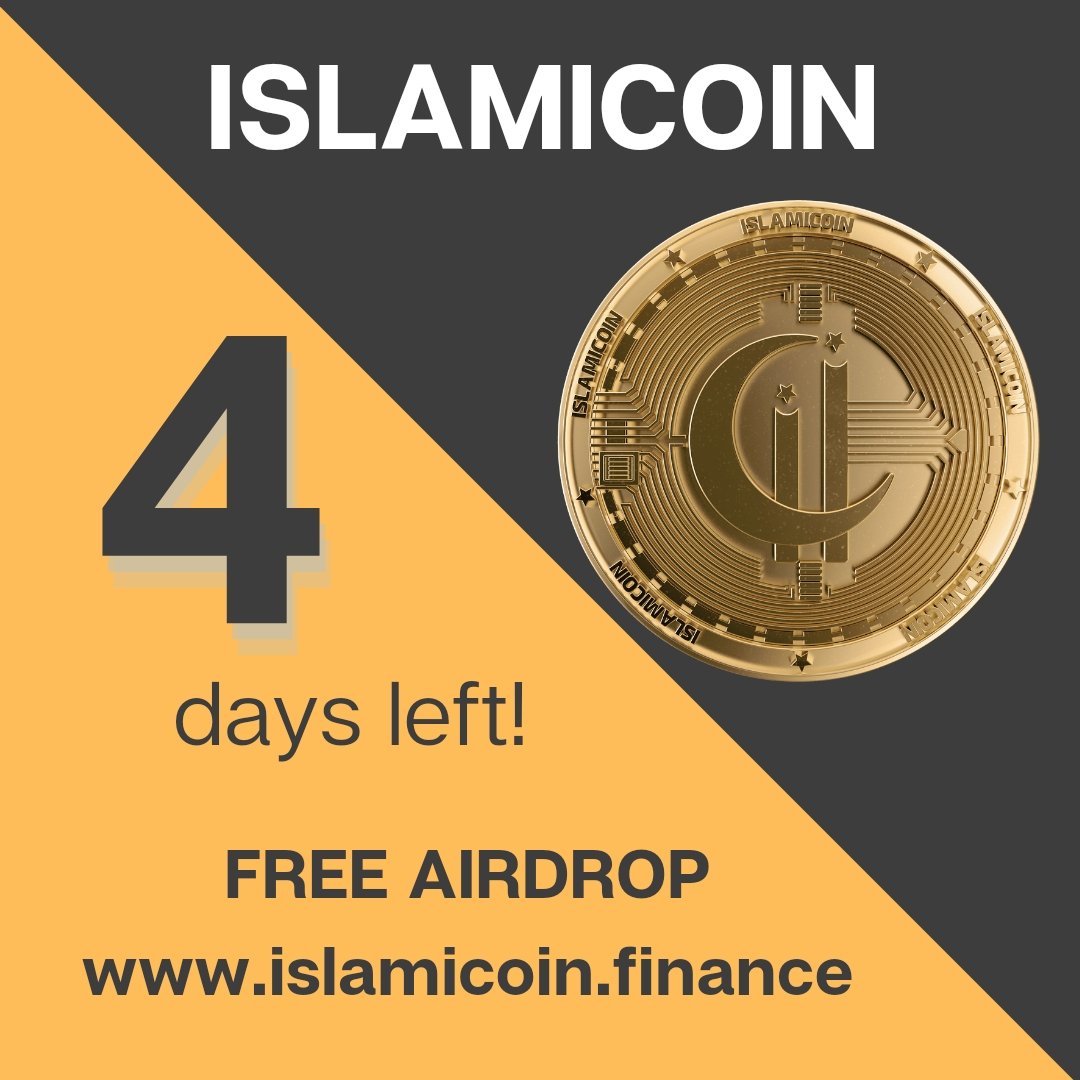 islamicoin's tweet photo. FREE AirDrop
Only 4 Days Left
Celebrate the Birth of the Prophet Muhammad
#Islamicoin #Muslim #Charity #cryptonews #cryptocurrency #investment #blockchain #finance #prophetmuhammad #Airdrop #Matic #PolygonTechnology #bitcoin #ETH https://t.co/SlgHqSTkDL