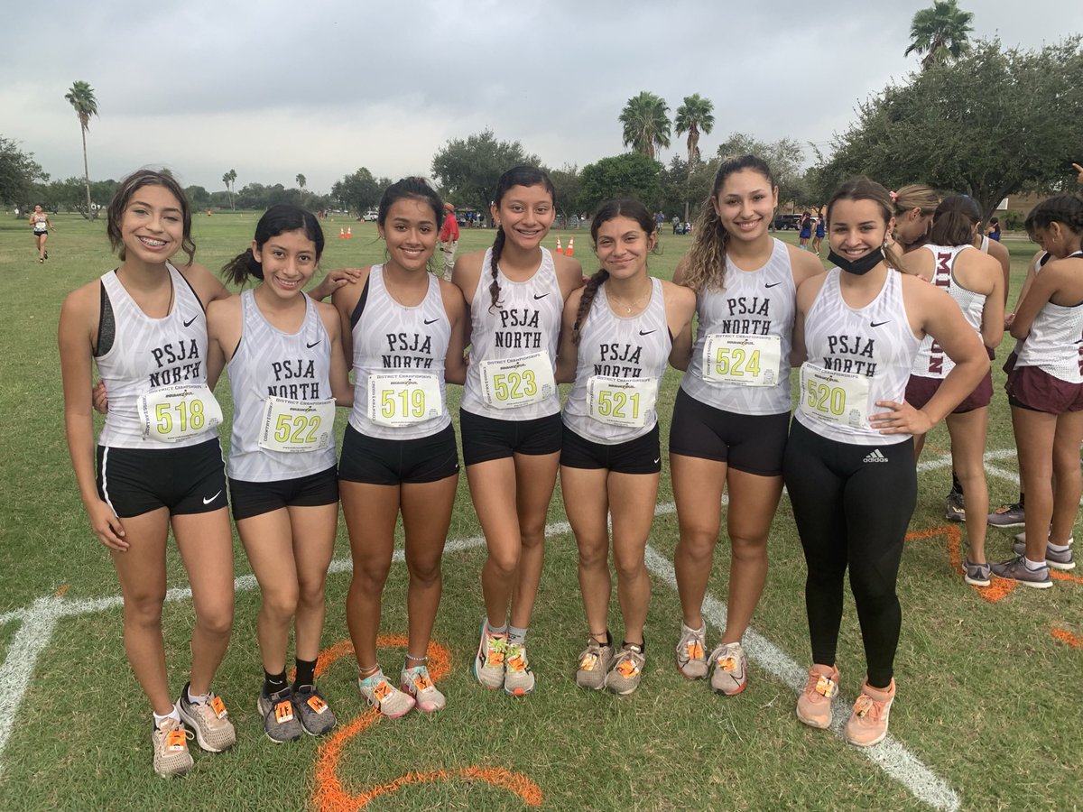 North_Raiders_A's tweet photo. Congratulations to our boys and girls cross-country teams. They did an awesome job at yesterday’s District meet. Hector Solis (pictured on the right) and Eileen Reyna (pictured in the center) qualified for Regionals in Corpus next week. https://t.co/rhF5j6kTx0