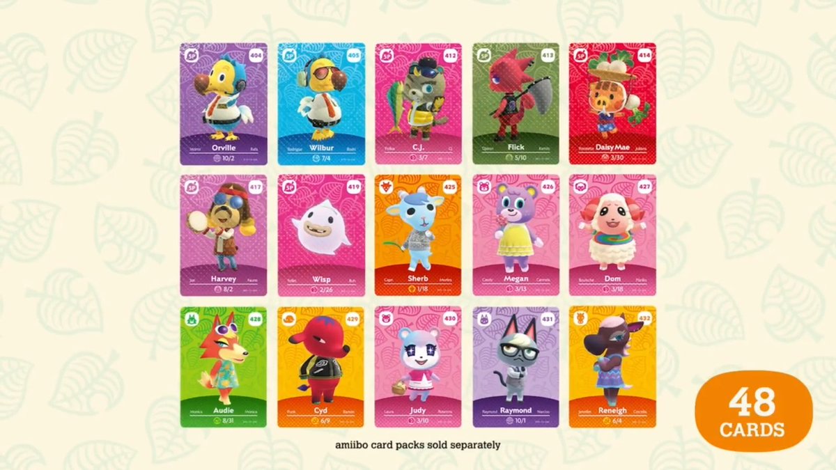 ACWorldBlog's tweet photo. Series 5 of the Animal Crossing Amiibo Cards will be released on November 5th, 2021 featuring 48 new cards, including brand new villagers! #ACNH https://t.co/sDD2zqnEED