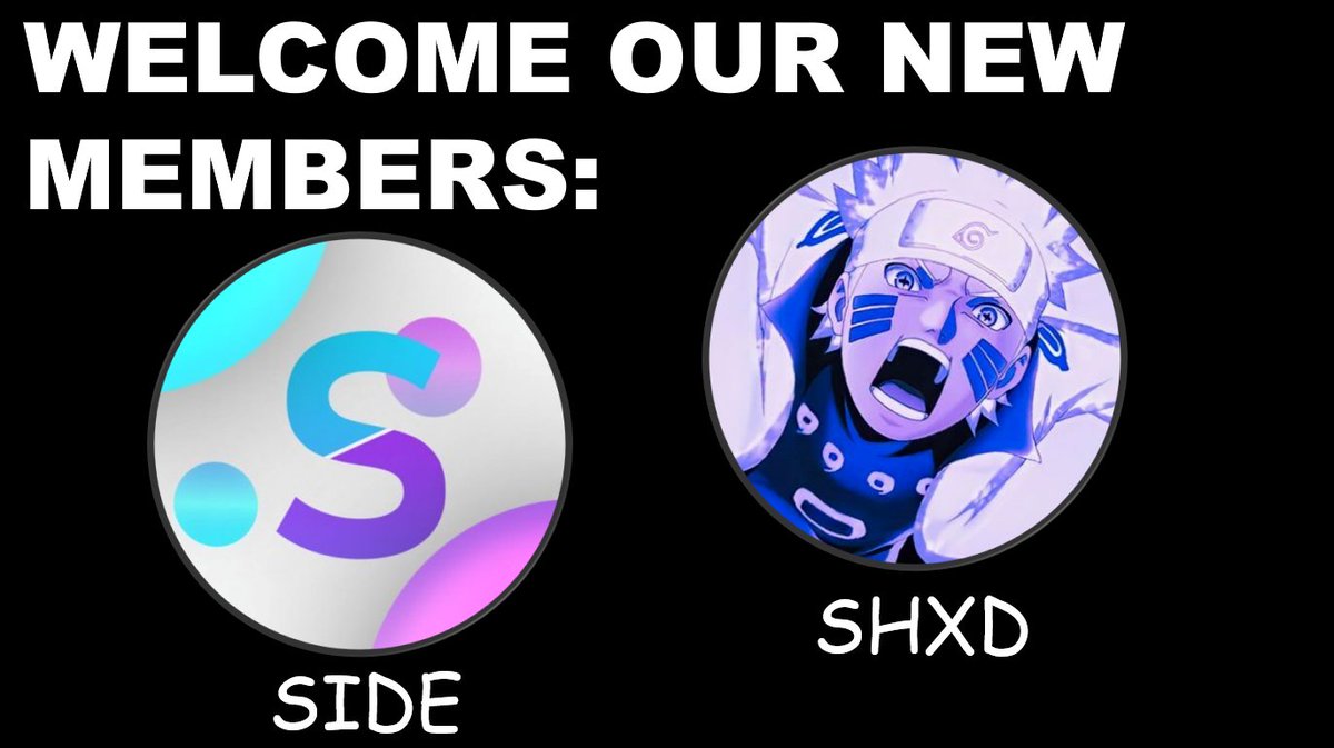 Introducing our *NEW MEMBERS* @SideGaws @Shxd786