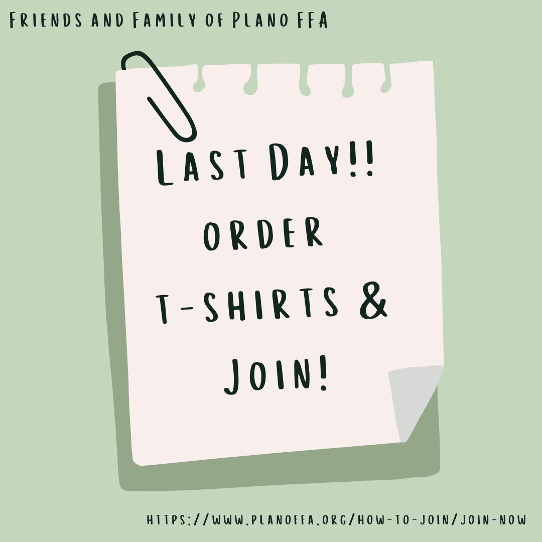 Order your t-shirts - open to anyone!   Renew your membership today!  planoffa.org/how-to-join/t-…  #planoffa