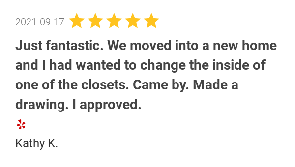 New 5.0-star Review: "Just fantastic. We moved into a new home and I had wanted to change the inside of one of...