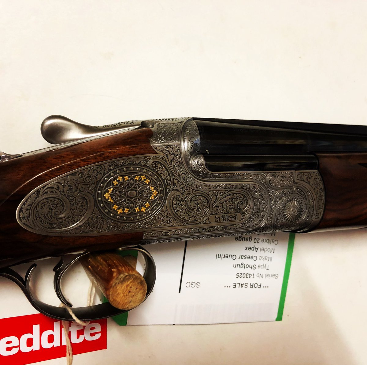 Caesar Guerini Apex, hand finished sideplate 20 gauge #mmmmm