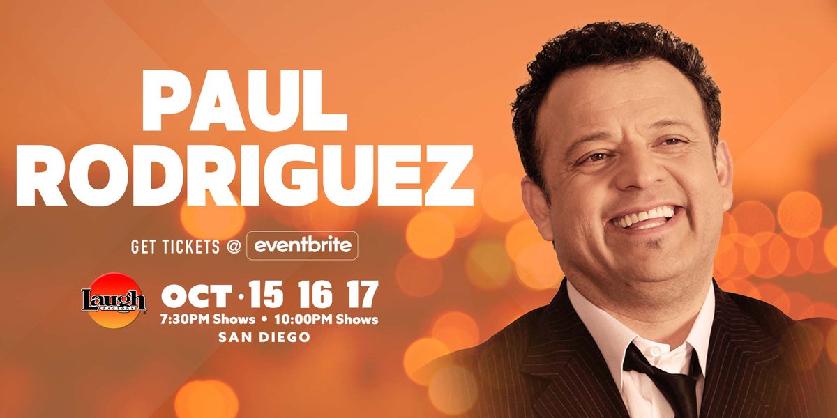 This weekend in #SanDiego! @ThePaulRod at @LaughFactorySD 10/15 - 10/17! Get tix at eventbrite.com/o/laugh-factor… or laughfactory.com!