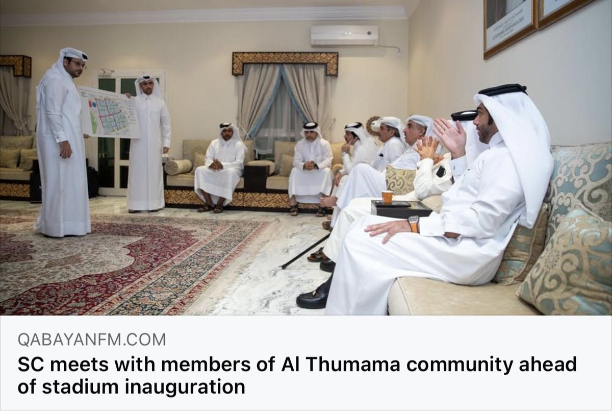 Supreme Committee for Delivery &amp; Legacy (SC) have conducted a series of majlis visits in the Al Thumama area. 

Click the link below to read more...

qabayanfm.com/post/sc-meets-…