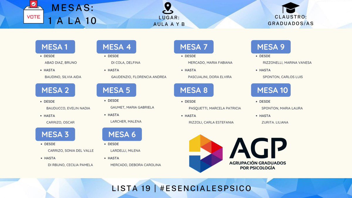 agpdifusion's tweet photo. Para seguir acompañándonos 💙

#📇Llevar DNI
🗓Días: lunes 18 , martes 19 o 20 miércoles  de octubre 
⏰ Hora: 8 a 18hs
📍 Lugar : Facultad de psicología. @psico.unc 

#EsencialEsPsico
#EsencialEsSaludMental
#psicoterapiacreativa #psico #unc  #AGP #psicologas #psicologos https://t.co/J2mrx0JNa3