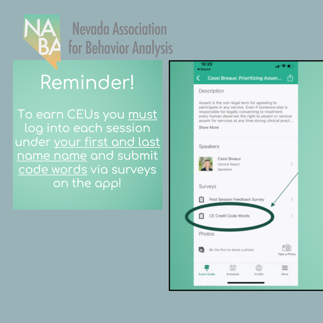 NABAOfficial's tweet photo. Don't forget to get your CEs! 

1. Go to the same page you "joined session"
2. Scroll down to the bottom of the page
3. Click on "CE Credit Code Words"

You must be logged in with your first and last name to submit the codewords! https://t.co/1t6udXMRqk