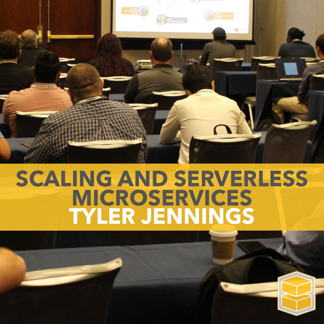 ResultStack's tweet image. Round of applause for our very own Tyler Jennings and his presentations on Scaling and Serverless Microservices today at the Momentum Developer Conference in Cincinnati, Ohio! 👏