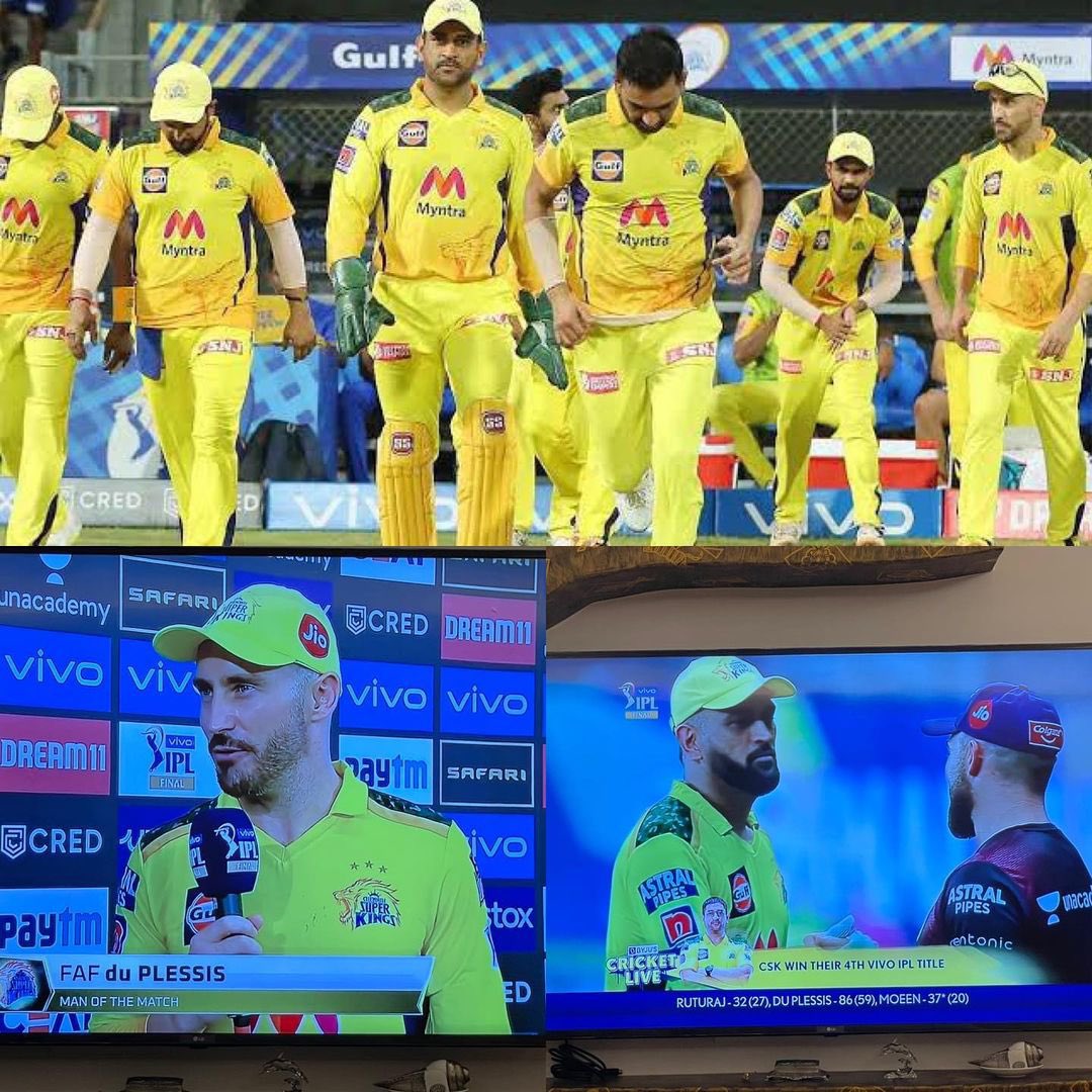 realpreityzinta's tweet photo. Congrats  #CSK for winning the #IPL2021 trophy. What a turn around from last season. All credit goes to @msdhoni for his leadership. Must appreciate #KKR for playing amazing cricket &amp; making it to the finals. Tonight is a great example of how experience &amp; leadership matters. https://t.co/AjtI6GQWmX