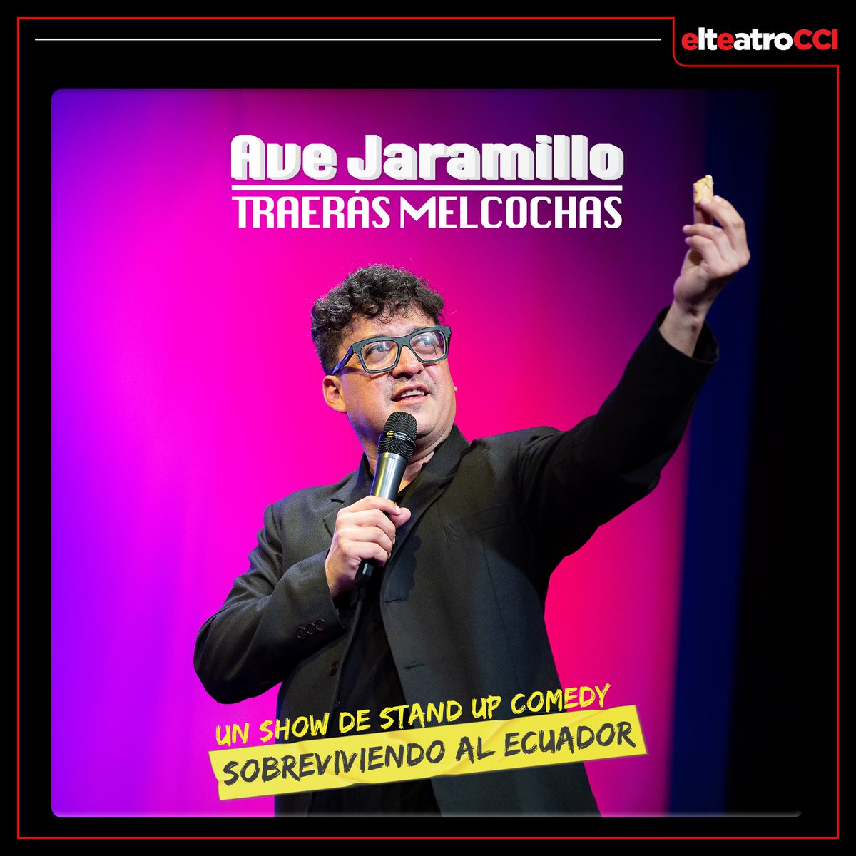 ¿Plan para este fin de semana? Ven a gozar con el #AveJaramillo y sus cómicas anécdotas de pandemia. Entradas a la venta en ➡️ bit.ly/3AW9H.