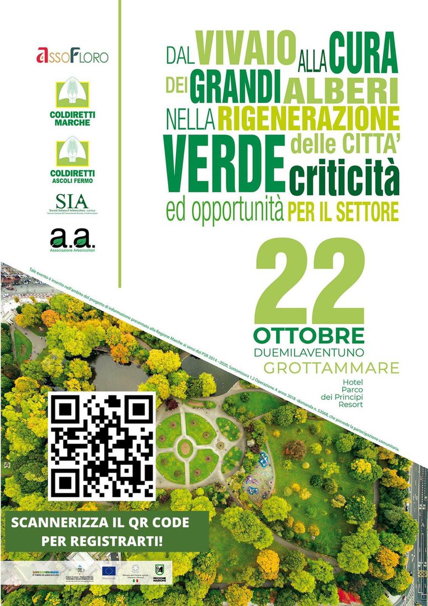 A Grottammare (AP), nelle Marche, una giornata dedicata all’arboricoltura: dal vivaio alla cura dei grandi alberi. Programma e modalità di iscrizione: assofloromagazine.it/a-grottammare-…