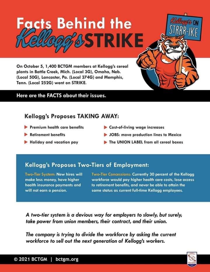 @KelloggsUS @KelloggCompany #strike #kelloggs #KellogsStrike