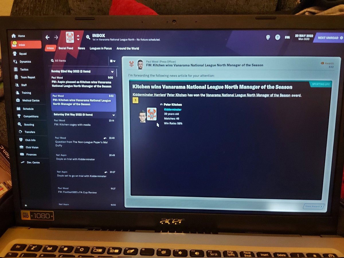 Peter Kitchen (@peterkitchen83) on Twitter photo Got to stop being such a computer game geek before I get in hot water with the boss at home... 😂 I've since added Arsenal's Zach Awe, Man City's Shea Charles & striker Ged Garner for my 1st assault on the Conference with 3 more signings on the way <a href="/nonleaguewriter/">Shane Wilkinson</a> #FM21 #khfc Got to stop being such a computer game geek before I get in hot water with the boss at home... 😂 I've since added Arsenal's Zach Awe, Man City's Shea Charles & striker Ged Garner for my 1st assault on the Conference with 3 more signings on the way <a href="/nonleaguewriter/">Shane Wilkinson</a> #FM21 #khfc