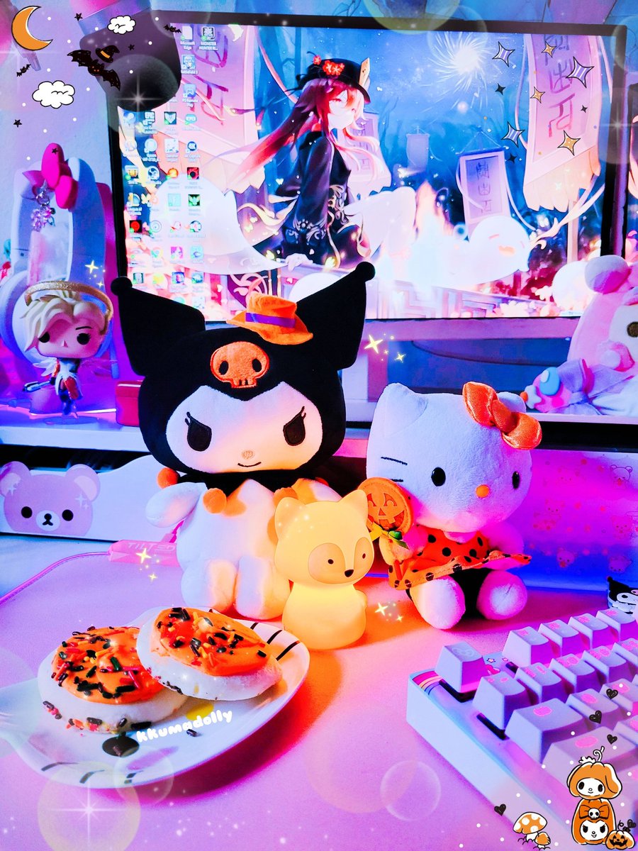 kkumadolly's tweet photo. Fall season is the beat🍁🎃❤
#sanrio #kuromi #halloweenkuromi #kawaii #fall #fallseaon #halloween https://t.co/5IRtnhGyEw