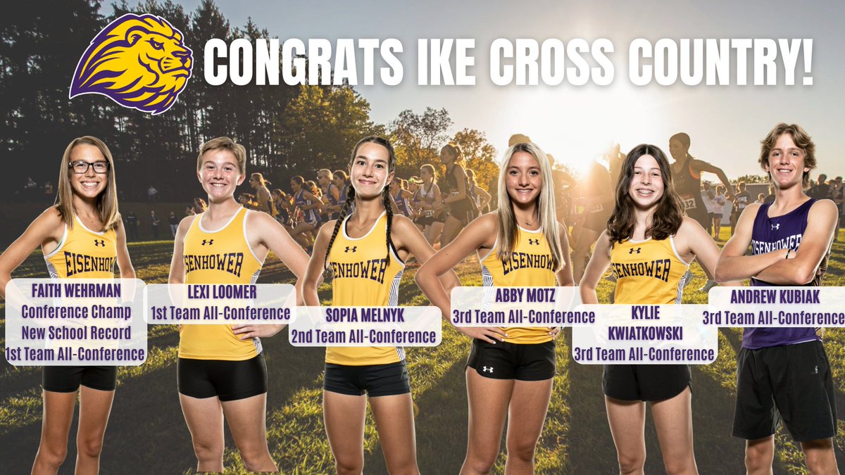 Congrats to our All-Conference student-athletes from last night's Conference Championships!!!
1st team: Faith Wehrman &amp; Lexi Loomer
2nd team: Sophia Melnyk
3rd team: Andrew Kubiak, Abby Motz &amp; Kylie Kwiatkowski
#letsgoike