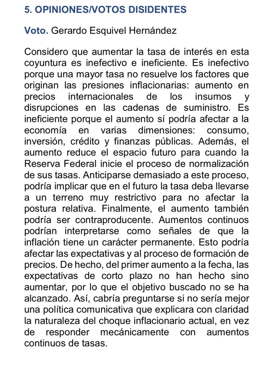 Enrique Provencio D. (@enprodu) on Twitter photo De acuerdo con <a href="/esquivelgerardo/">Gerardo Esquivel</a> Subgobernador de <a href="/Banxico/">Banco de México</a> Estos aumentos de la tasa de interés son inefectivos e ineficientes y hasta podrían ser contraproducentes <a href="/ricbecverdadero/">Ricardo Becerra</a> <a href="/ietd/">Iron Endurance Team</a> <a href="/jscsr/">José Casar</a> <a href="/MarioLFuentes1/">Mario Luis Fuentes A</a> <a href="/saularellano/">Saúl Arellano</a> <a href="/jmorenodurazo/">Jesús Moreno Durazo</a> <a href="/norsi10/">Norma Samaniego</a> <a href="/saulescoba/">Saúl Escobar Toledo</a> <a href="/Carlos_Tampico/">Carlos Heredia</a> De acuerdo con <a href="/esquivelgerardo/">Gerardo Esquivel</a> Subgobernador de <a href="/Banxico/">Banco de México</a> Estos aumentos de la tasa de interés son inefectivos e ineficientes y hasta podrían ser contraproducentes <a href="/ricbecverdadero/">Ricardo Becerra</a> <a href="/ietd/">Iron Endurance Team</a> <a href="/jscsr/">José Casar</a> <a href="/MarioLFuentes1/">Mario Luis Fuentes A</a> <a href="/saularellano/">Saúl Arellano</a> <a href="/jmorenodurazo/">Jesús Moreno Durazo</a> <a href="/norsi10/">Norma Samaniego</a> <a href="/saulescoba/">Saúl Escobar Toledo</a> <a href="/Carlos_Tampico/">Carlos Heredia</a>