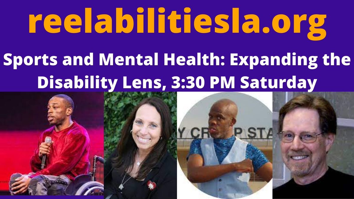Join @ReelAbilitesLA at 3:30 PM, Oct. 16-Sports and Mental Health: Expanding the Disability Lens with Moderator/Paralympian #GarrisonRedd, Director of Mind/Game @rgoldfilm1, Paralympian/Activist @CandaceCableNow, Krip-Hop Nations Creator & Paralympian @kriphopnation.