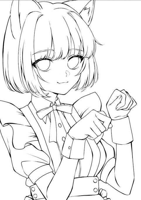 フリー線画のtwitterイラスト検索結果 古い順