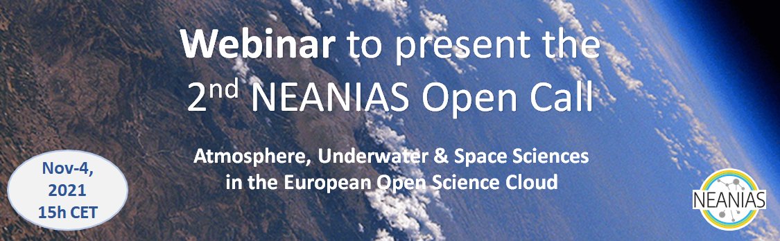 NEANIAS would like to invite you to a webinar, taking place on the Nov-4, 2021, 15:00 CET, to present the project, the Open Call, the services, the application process, the eligibility criteria and much more. 
The details and the registration: bit.ly/3vfudiQ
#innomine