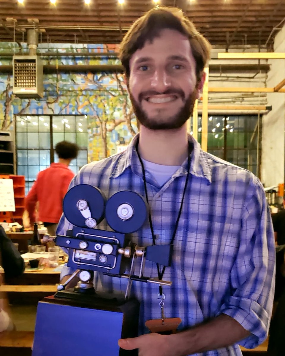 SandblastProd's tweet photo. Congratulations to our own Ben Soiefer on his award for Best Sound Editing at the @FestofCinemaNYC! Ben worked on David Toth's short film, Fear of Open Spaces, which puts the viewer in the shoes of a person with severe agoraphobia. #SandblastProductions #SoundEditing #ShortFilm https://t.co/AR8yi8PbJX