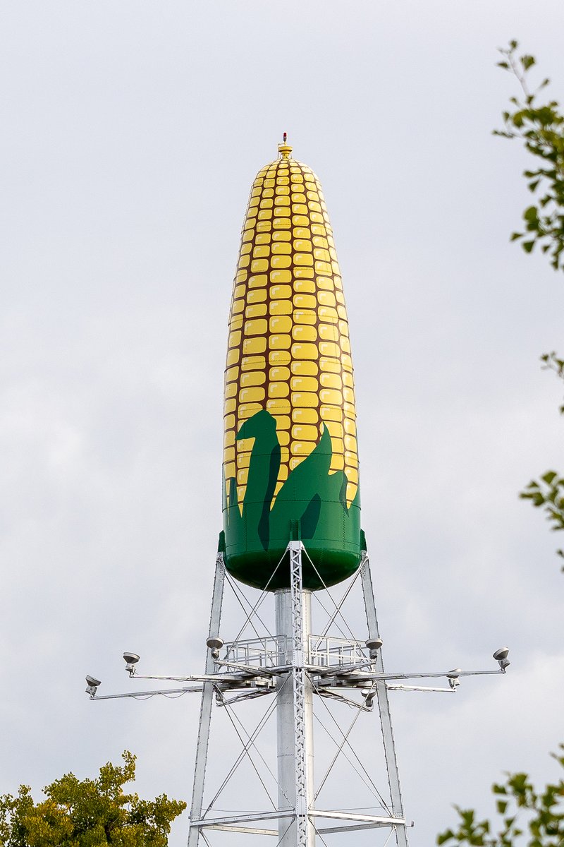 ExperienceRoch's tweet photo. Day and night... it's quite a sight! Let's keep @olmstedcounty's Ear of Corn Water Tower in the top spot for the nationwide 2021 Tank of the Year contest. Online voting ends TODAY at 5pm: https://t.co/Wh7RKlotws #RochMN #ExperienceRochesterMN #OlmstedCounty #TankoftheYear https://t.co/Nm9RpcFonS