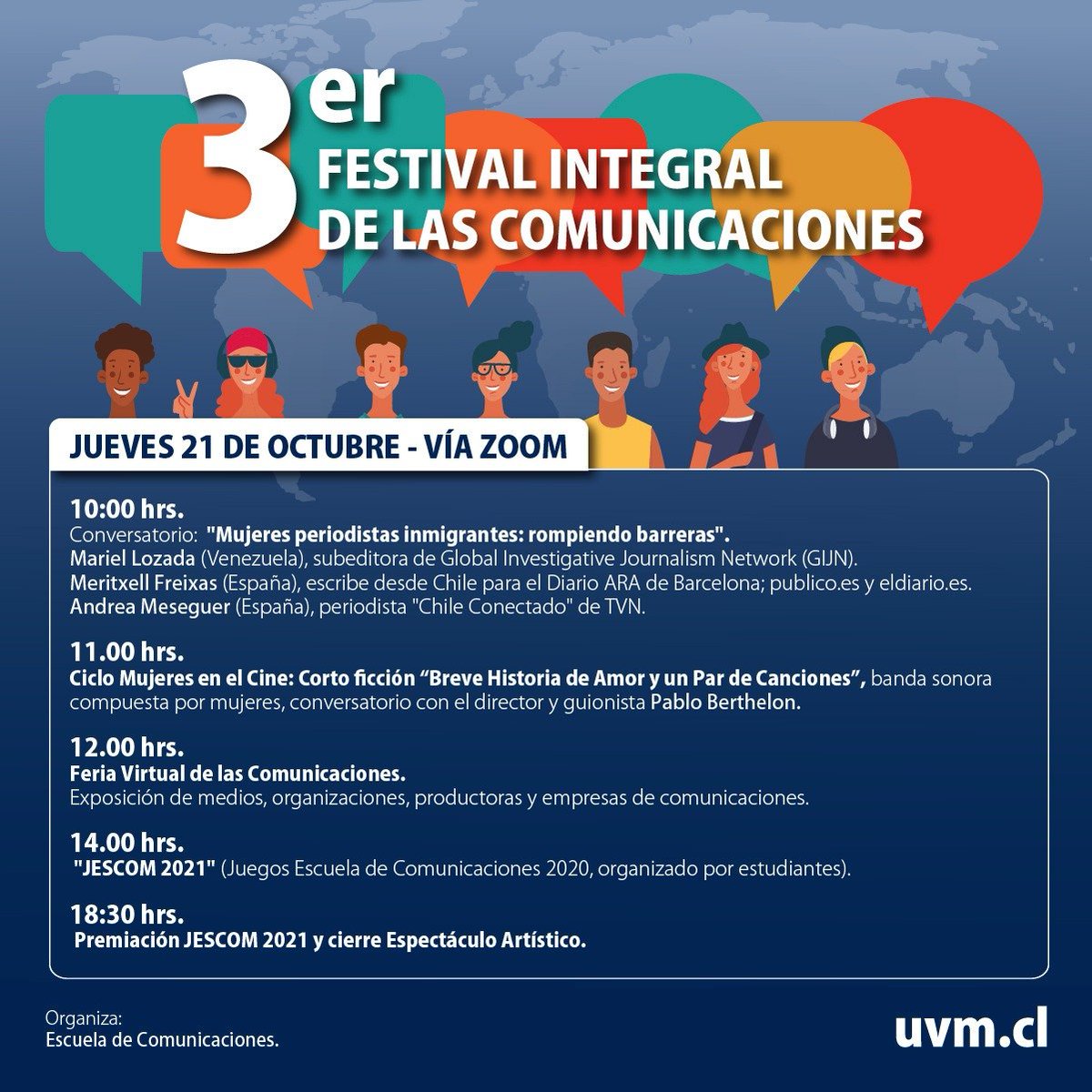marielozadab's tweet photo. La próxima semana voy a estar en la charla "Mujeres periodistas inmigrantes: rompiendo barreras" de @UVM_cl. Si les interesa el programa, se registran aquí https://t.co/8qZGgEJG5S https://t.co/ugDwAJwOJf