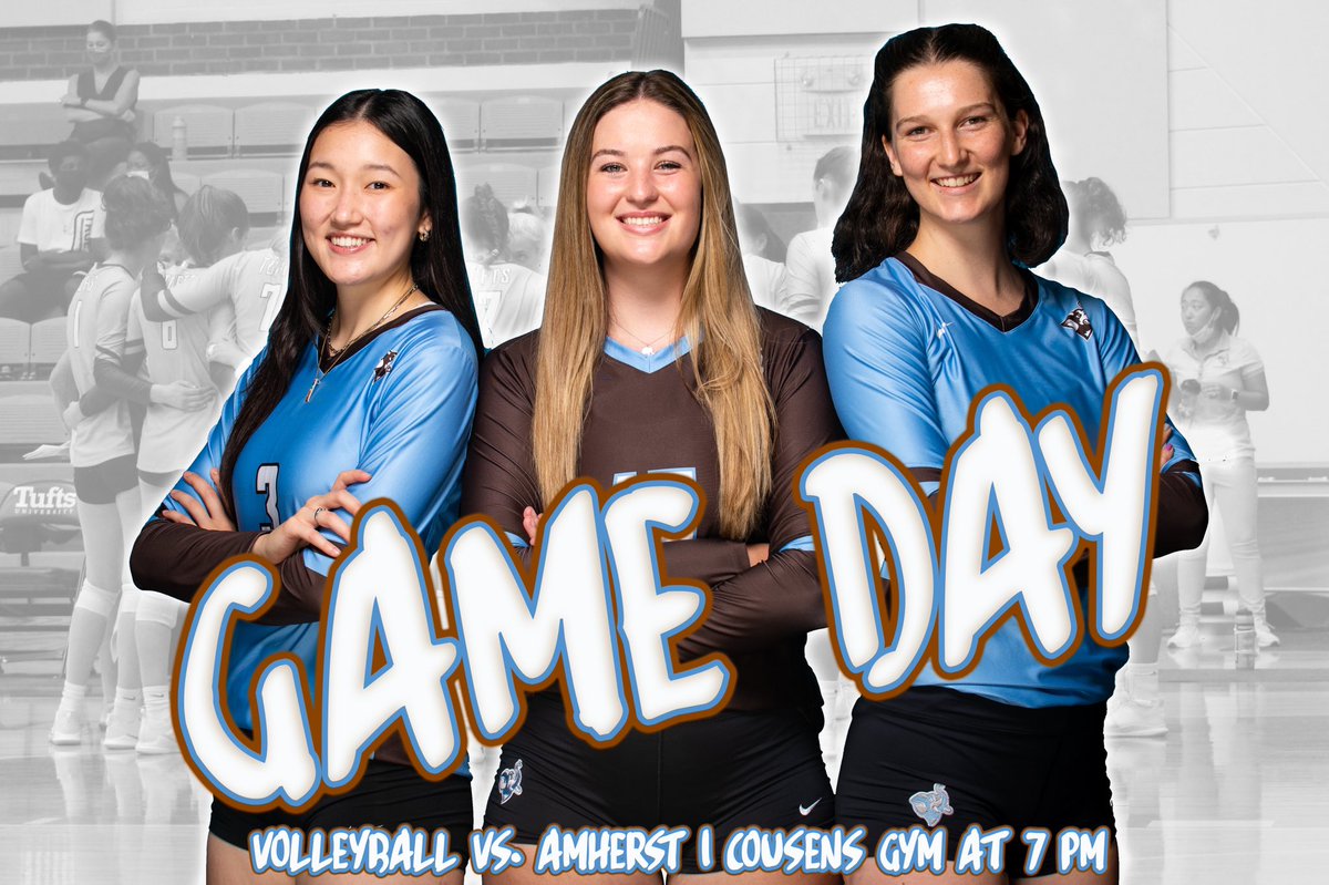 TuftsJumbos's tweet photo. 🏐 Volleyball vs. Amherst
🎉 Senior Night 
📍 Cousens Gym
⏰ 7 pm 
📺 https://t.co/8jaX3rIwzt
#jumbopride #trunksup https://t.co/CnlbQTstYv