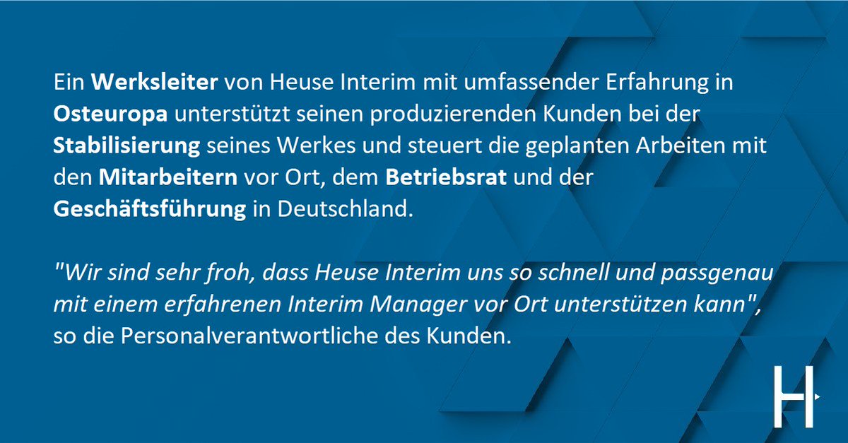 c_heuse's tweet photo. Sie stehen vor ähnlichen Herausforderungen? 
Sprechen Sie uns an! 
Wir kennen sehr viele sehr gute Interim Manager. 

+49 6173 9241-0
heusegmbh@interim-management.de
https://t.co/plNOE4GTYx 

DAS PERFEKTE MATCHING IST UNSER AUFTRAG!

#interimmanagement #heuseinterim #werkleiter https://t.co/ZgM2r3arEd