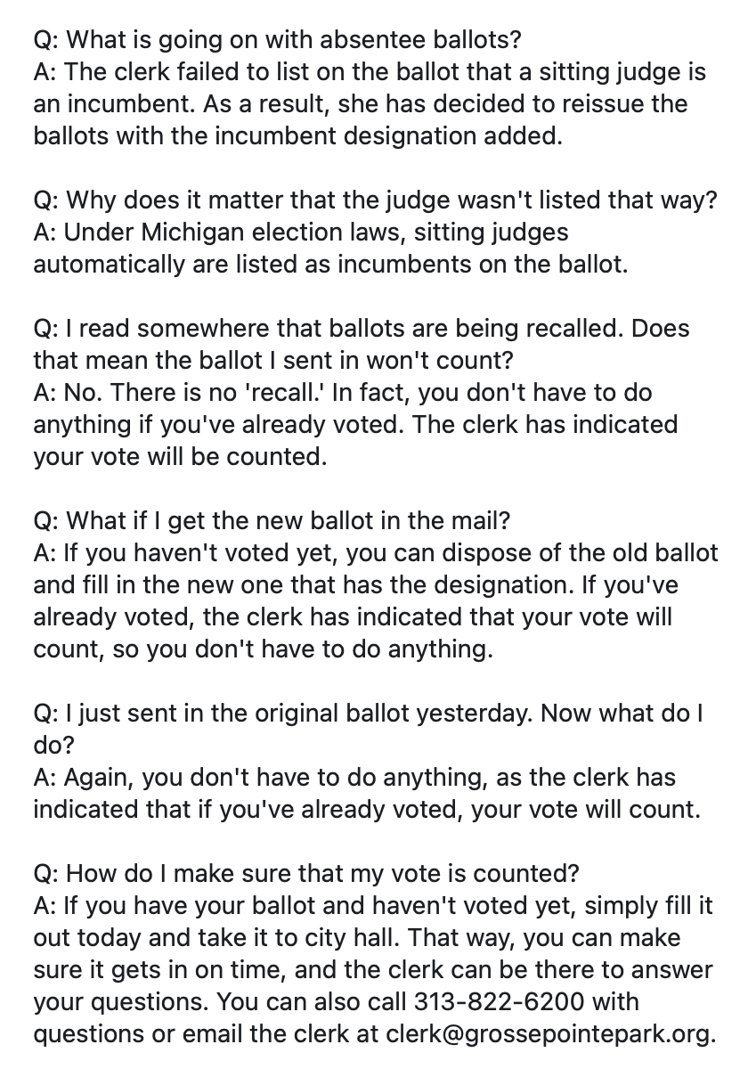 Here is a Q&amp;A to explain what happened with absentee ballots: