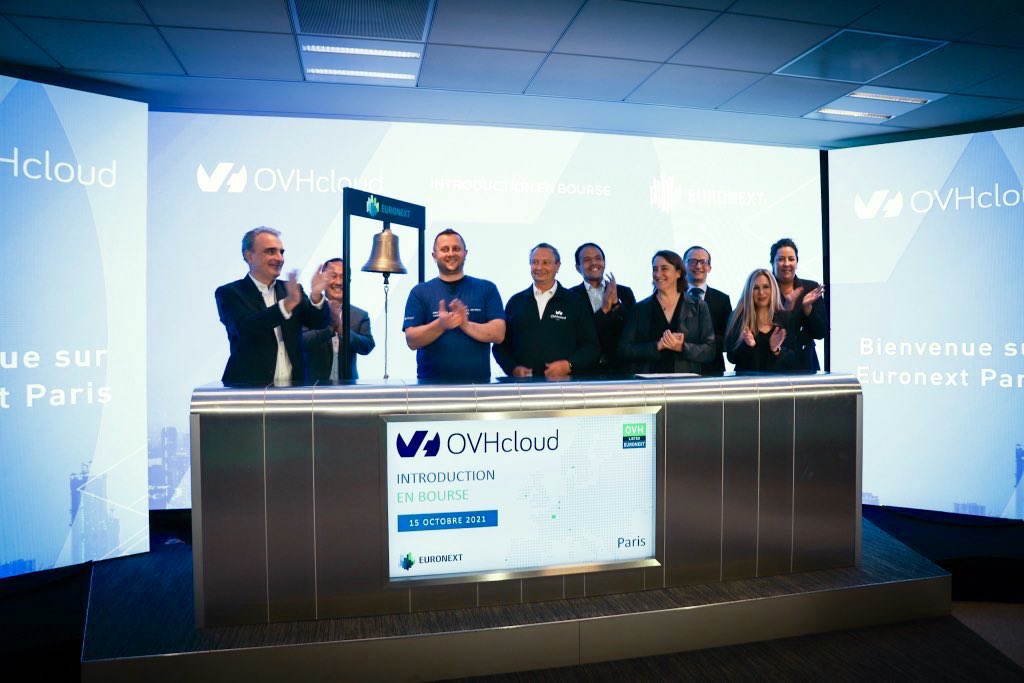 GroupeSGM's tweet photo. Nous souhaitons féliciter @OVHcloud qui a fait son introduction à la bourse de Paris! 

En tant que partenaire en Amérique du Nord, notamment pour le développement des #datacentres à Beauharnois et aux US, nous levons notre chapeau à @olesovhcom, @michel_paulin et toute l'équipe. https://t.co/VcY0DgJQUI