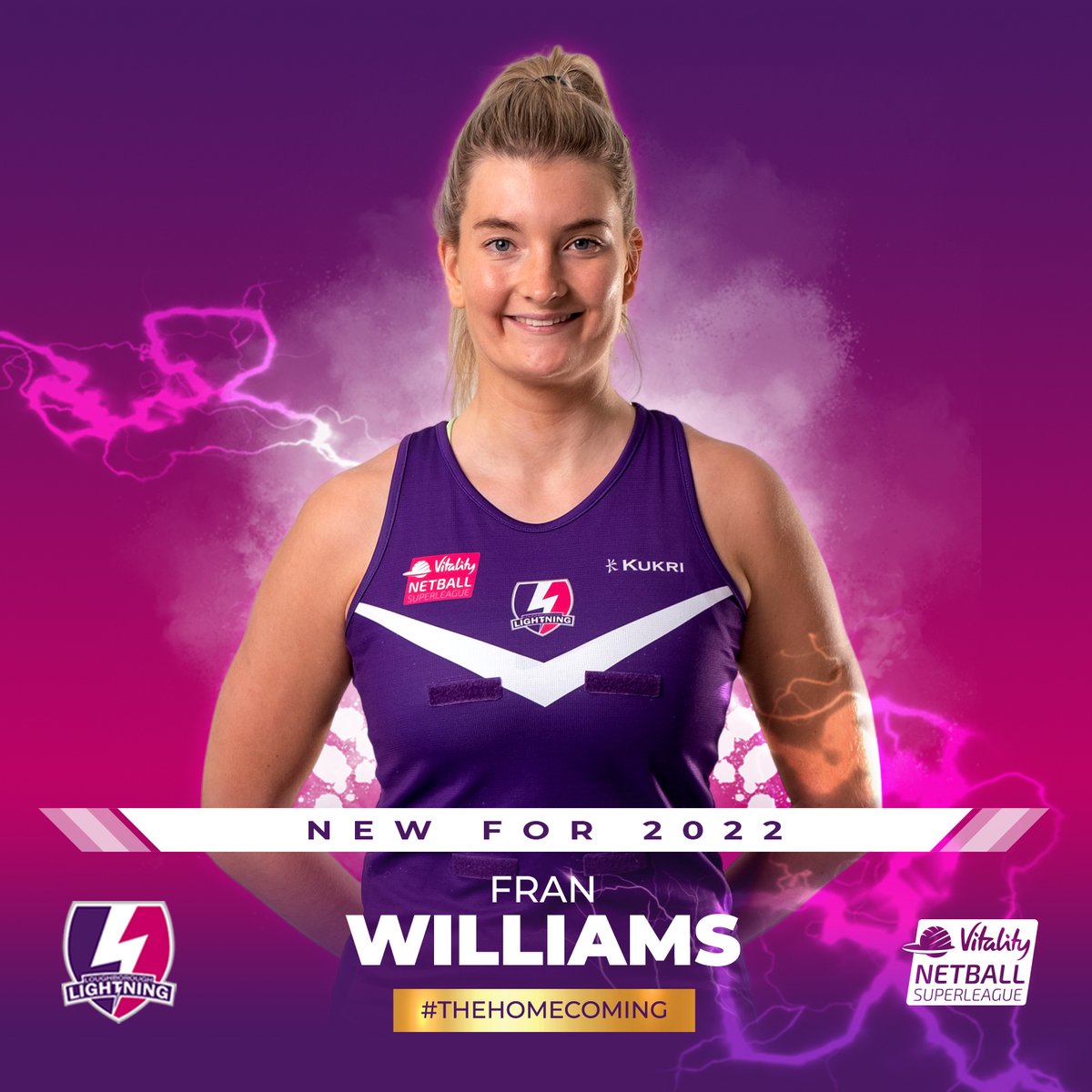 You asked....🙏
We delivered....🚚

In case you hadn't guessed it - <a href="/EnglandNetball/">England Netball</a> star <a href="/fwills11/">Francesca Williams</a>🌹is locked in 🔒 and completes our 2⃣0⃣2⃣2⃣ <a href="/NetballSL/">Netball Super League</a> squad 👏

📰 bit.ly/3vo7x00

#SigningWindow2022 ✍️ #TheHomecoming