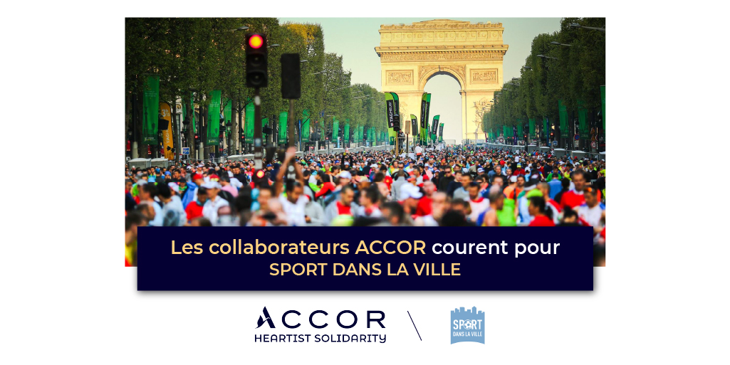 AccorSolidarity's tweet photo. Ce dimanche, pour le #marathondeparis ce sont 30 collaborateurs @Accor qui courent pour récolter des fonds pour l'association @SDLV_Officiel 
Bon courage (et bravo) à eux ! #accorsport https://t.co/BNsFy5Z93N