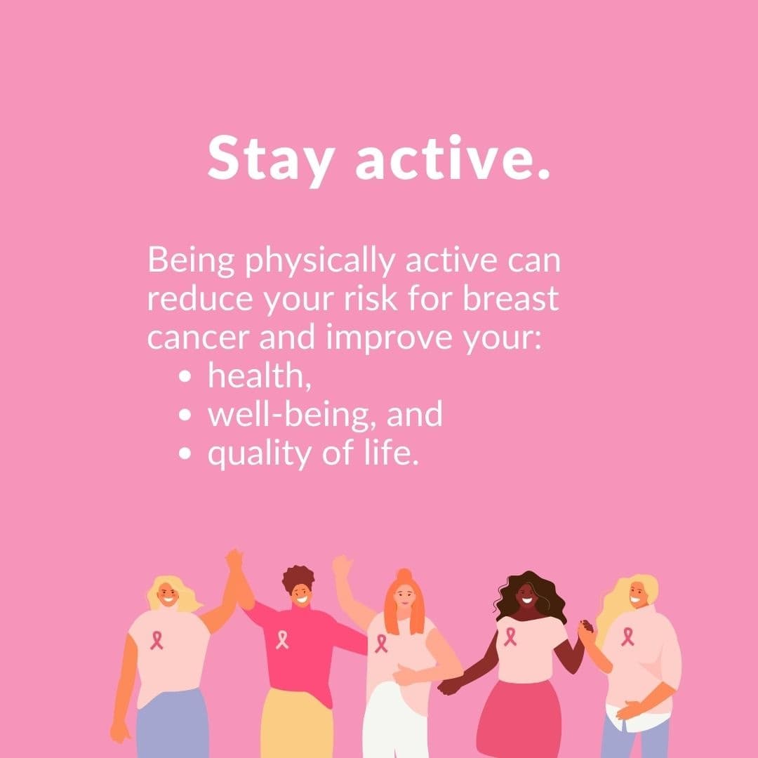 UWHealthyU's tweet photo. October is #BreastCancerAwarenessMonth 
Building healthy habits now can help reduce your lifetime risk. https://t.co/ZyTeUTlCBC