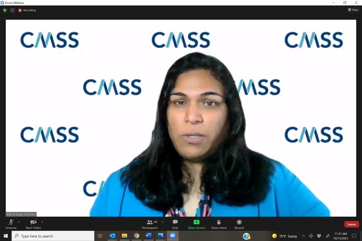 @KomalBajajMD @NYCHealthSystem @acog @theNASEM @CMSSmed Thank you so much  @KomalBajajMD! 
Great to hear from innovation from @theNAMedicine DxEx scholar. Looking forward to seeing collective impact of this #simulation work with @acog @CMSSmed 
#SparkMed2021