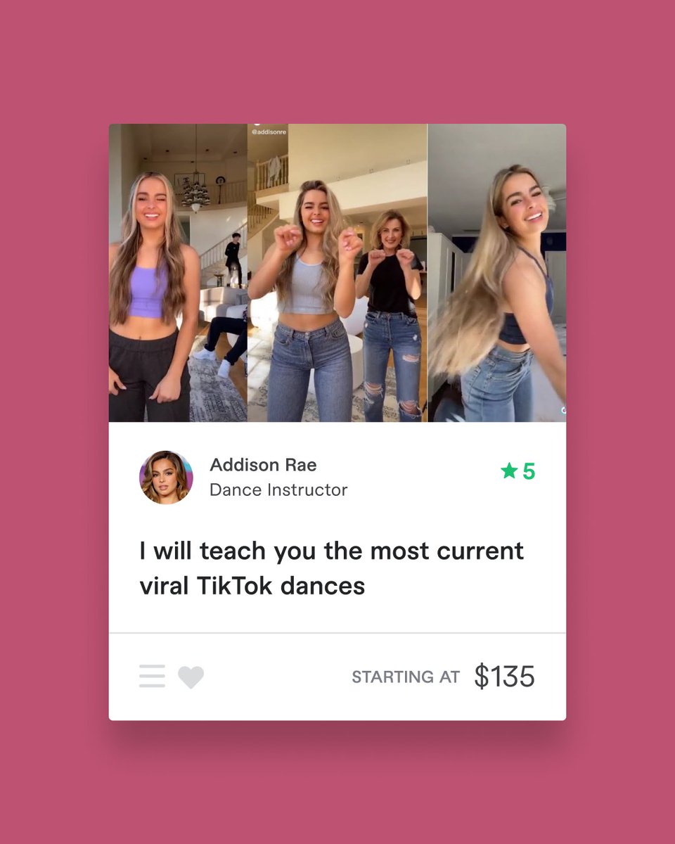 fiverr's tweet photo. Congratulations! We're reaching out to formally offer you the job of freelance dance instructor on Fiverr. Your experience and credentials in the field of internet dances will be an asset to our service. Looking forward to your response: https://t.co/qHcJj1XPC2 https://t.co/091k0gvyZ1