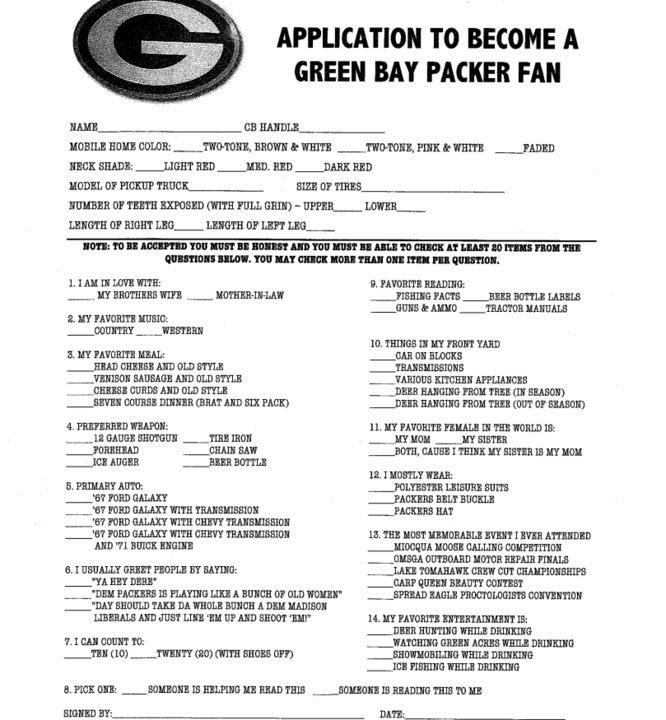 AlmondOrchids's tweet image. Here’s how to qualify as a Packers fan… 🤣😂🤪 #DaBears #PackerWeek #NoPackNo