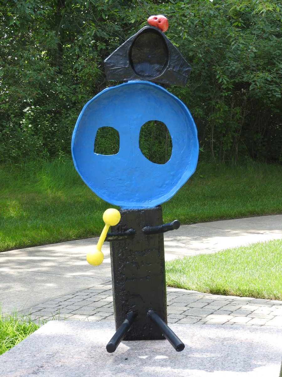 woman and #bird #miro meijer sculpture park grand rapids #birding #art #sculpture