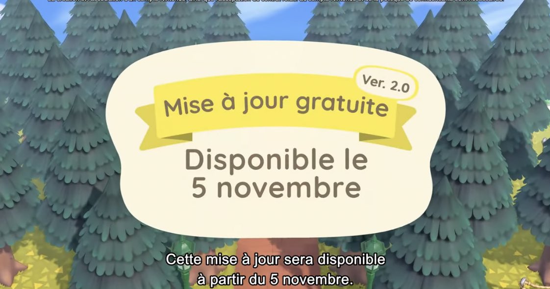 Crossing_actus's tweet photo. Le 5 Novembre : 
- Nouvelle mise à jour de contenu
- Sortie du DLC payant, au prix de 24,99€
- Nouvelles cartes amiibo « série 5 ». Au total, 48 cartes à collectionner. https://t.co/6tGfC0zOX3