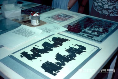 Petra Papyri in ACOR conservation lab, 1996 #IAD2021 #LabLife