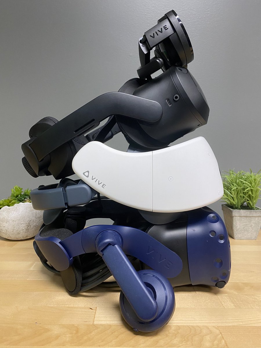 HorizonVP's tweet image. VR is rapidly evolving. @HTCVive’s new #ViveFlow is huge leap forward for comfort and form factor. We’re excited to be a part of the launch with our friends at @theHydrous. 
#VR #htc #vive