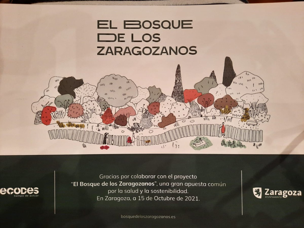 CemexEspana's tweet photo. CEMEX se adhiere a la iniciativa “El Bosque de los Zaragozanos”, promovida por el Ayuntamiento de Zaragoza y ECODES. De esta forma, nos comprometemos a plantar 800 árboles en el área adjudicada de la capital maña. https://t.co/i84DEvhyLg