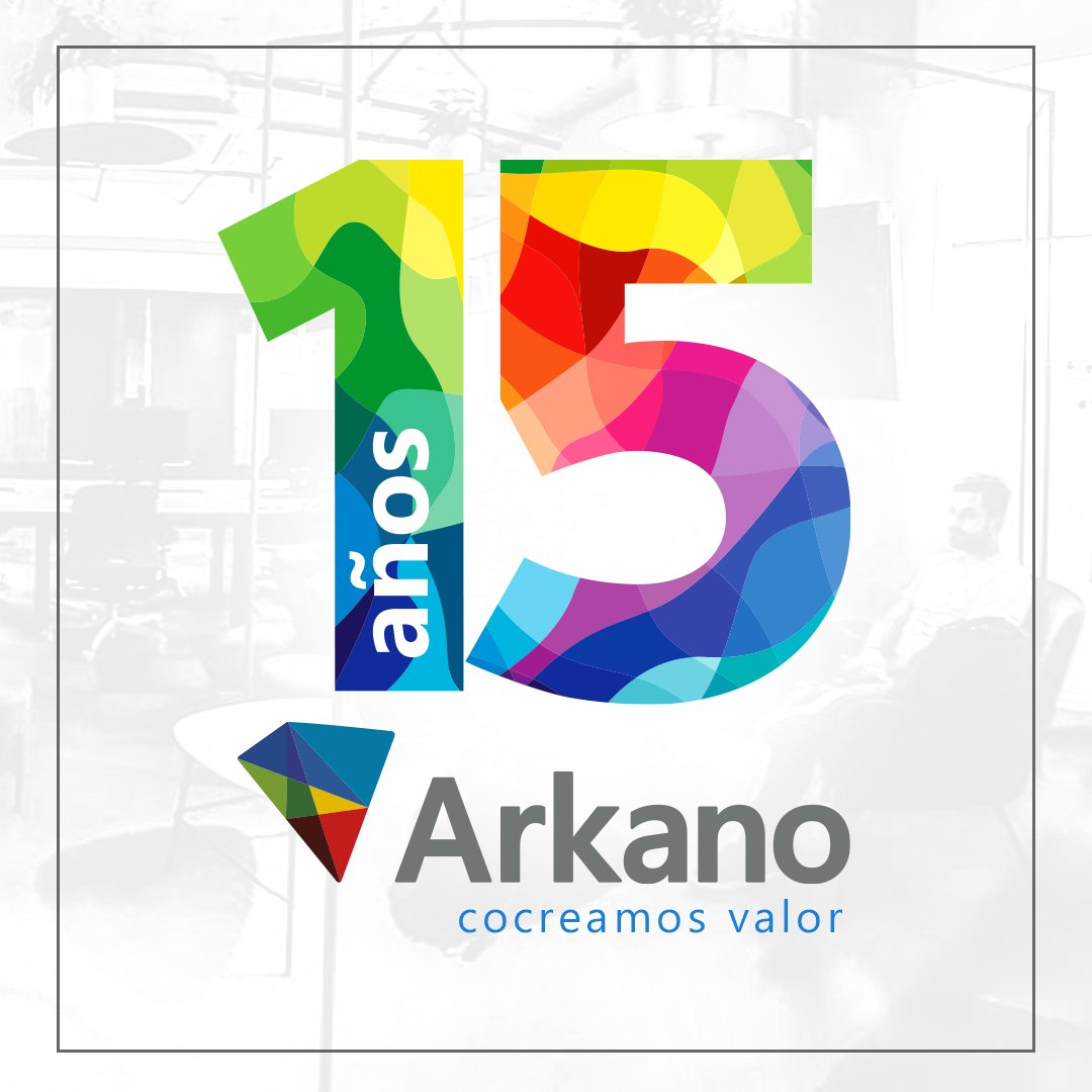 arkanosoftware's tweet photo. En #Arkano estamos viviendo una fecha especial. Octubre es nuestro mes de cumpleaños y este año es aún más particular porque cumplimos 15 años siendo parte de una comunidad que crece y se retroalimenta.
#ArkanoCrece #Arkano15años #FelizCumpleaños #CoCreamosValor https://t.co/BqyQB6pjOT